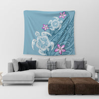 Hawaii Turtle Plumeria Polynesian Simple Tapestry - AH - Polynesian Pride