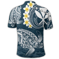 Hawaii Turtle Plumerian Polynesian Polo Shirt Sease Style - Polynesian Pride
