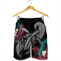 Hawaii Turtle Polynesian Tropical Men's Shorts - Ghia Style Gray - AH - Polynesian Pride