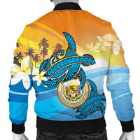 Hawaii Turtle Sea Cost Of Arm Bomber Jacket - AH - Polynesian Pride