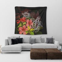 Hawaii Turtle Tree Hibiscus Tapestry - AH - Polynesian Pride