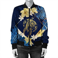 Hawaii Turtle Tropical Bomber Jacket - Taha Style - AH - Polynesian Pride
