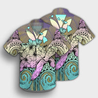Hawaii Turtle Wave Polynesian Hawaiian Shirt - Hey Style Yellow - AH - Polynesian Pride