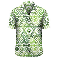 Hawaii White Seamless Ethnic Pattern Monstera Leaf Hawaiian Shirt - Polynesian Pride