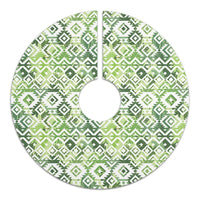 Hawaii White Seamless Ethnic Pattern Monstera Leaf Tree Skirt - Polynesian Pride