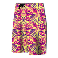 Hawaii Seamless Tropical Flower Plant Pattern Board Shorts - Polynesian Pride
