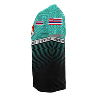 Hawaii Polynesian T Shirt Turquoise Mix Style - Polynesian Pride