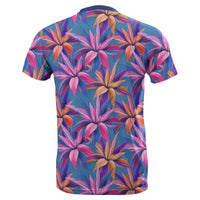 Hawaii Tropical Flowers Pink T Shirt - Polynesian Pride