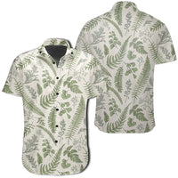 Hawaiian Shirt - Tropical Green Pattern Shirt Unisex Black - Polynesian Pride