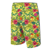 Hawaii Tropical Leaves And Flowers Board Shorts - Polynesian Pride