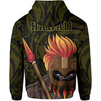 Hawaii Polynesia Legend Yellow Kanaka Warrior Hoodie - Polynesian Pride