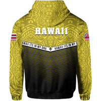 Hawaii Polynesian Zipper Hoodie Yellow Mix Style - Polynesian Pride