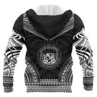 Hawaii Polynesian Chief Custom Zip up Hoodie Black Version Unisex Black - Polynesian Pride