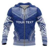 Hawaii Polynesian Chief Custom Zip up Hoodie Flag Version - Polynesian Pride