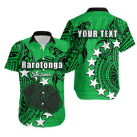 (Custom Personalised)Cook Islands Hawaiian Shirt Rarotonga LT6 Unisex Green - Polynesian Pride