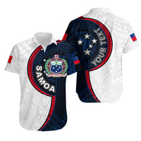 (Custom Personalised) Samoa Tribal Tattoo Hawaiian Shirt No.3 LT6 Unisex White - Polynesian Pride