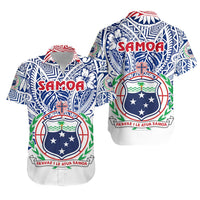 Manu Samoa Rugby Hawaiian Shirt Simple Style - White Unisex White - Polynesian Pride