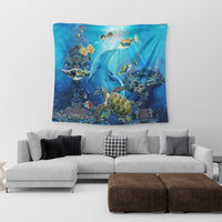 Hawaiian Animal Ocean Tapestry - AH - Polynesian Pride