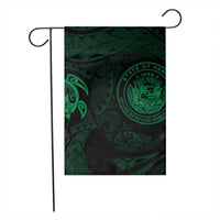 Hawaiian Coat Of Arms Turtle Polynesian Flag Green AH - Polynesian Pride