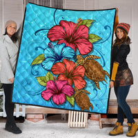 Hawaiian Hibiscus Flower Soulful Premium Quilts - AH - Polynesian Pride
