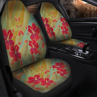 Hawaiian Hibiscus Water Color Car Seat Covers - AH - Polynesian Pride