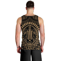 Hawaiian Kakau Honu Arc Polynesian Gold Tank Top - AH - Polynesian Pride