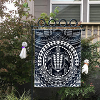 Hawaiian Kakau Honu Arc Polynesian White Flag - AH - Polynesian Pride