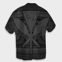 Hawaiian Kanaka Polynesian Tribal Hawaiian Shirt Reggae Color Gray AH - Polynesian Pride