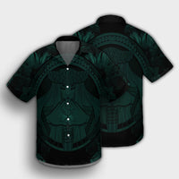 Hawaiian Map Madame Pele Polynesian Hawaiian Shirt Dark Green AH - Polynesian Pride