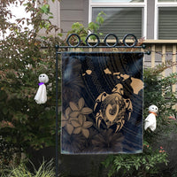 Hawaiian Map Turtle Plumeria Hibiscus Fish Hook Polynesian Flag Gold - AH - Polynesian Pride