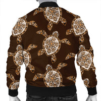 Hawaiian Old School Turtle Bomber Jacket - AH - Polynesian Pride