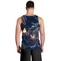 Hawaiian Palm Tree Volcano Night On The Land Tank Top - AH - Polynesian Pride