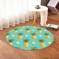 Hawaiian Pineapple Polynesian Round Carpet - AH - Polynesian Pride