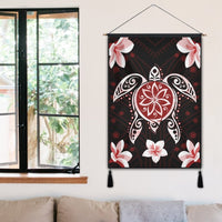 Hawaiian Reddie Turtle Plumeria Hanging Poster AH - Polynesian Pride