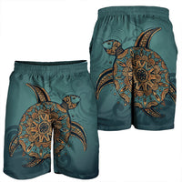 Hawaiian Skillful Turtle Polynesian Men's Shorts - AH - Polynesian Pride