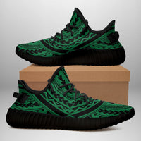 Hawaiian Sneakers YZ Polynesian Tradition Green AH - Polynesian Pride