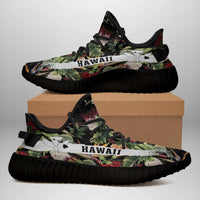 Hawaiian Sneakers YZ Tropical Flowers Watercolor - Polynesian Pride