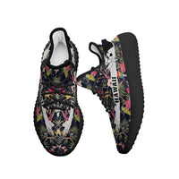 Hawaiian Sneakers YZ Tropical Hibiscus Strelitzia Palm Leaves - Polynesian Pride