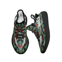 Hawaiian Sneakers YZ Tropical Monstera Leaf Green - Polynesian Pride