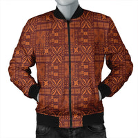 Hawaiian Traditional Aboriginal Pattern Polynesian Bomber Jacket - AH Black Unisex - Polynesian Pride