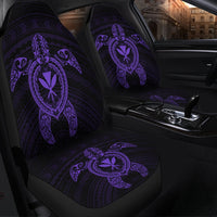 Hawaiian Turtle Kanaka Polynesian Car Seat Covers - Purple - AH - Polynesian Pride
