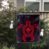 Hawaiian Turtle Kanaka Polynesian Flag - Red - AH - Polynesian Pride