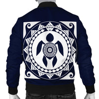 Hawaiian Turtle Pattern Bomber Jacket - AH - Polynesian Pride