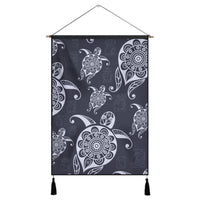 Hawaiian Turtle Pattern Wonderfull Hanging Poster - AH Hanging Poster Cotton And Linen - Polynesian Pride