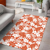 Hibiscus Flower Pattern Area Rug - AH - Polynesian Pride