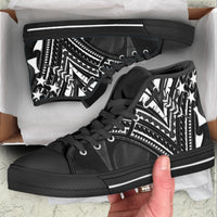 Kosrae State High Top Shoes - Cross Style - Polynesian Pride