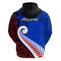 Waitangi Day Hoodie Aotearoa Hei Tiki Silver Fern LT9 - Polynesian Pride