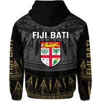 Fiji Rugby Bati Hoodie Fijian Coat of Arms Tapa Pattern LT9 - Polynesian Pride
