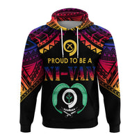 Vanuatu Proud To Be A Ni Van Polynesian Pattern Hoodie Torba Province LT7 Black - Polynesian Pride