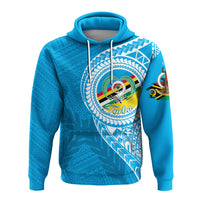 Custom Vanuatu Torba Province Hoodie Torba Emblem LT7 Unisex Blue - Polynesian Pride